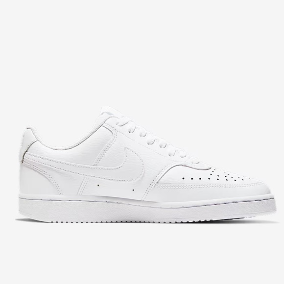 Nike WMNS NIKE COURT VISION LOW All-White - Picture 3 of 9